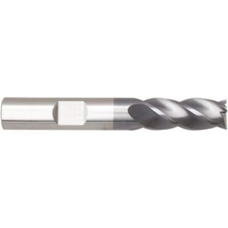 Niagara Cutter 1, 2 LOC, 1 Shank Diam, 5 OAL, 4 Flute, Solid Carbide Square End Mill Single End, AlTiN Finish, Helica...